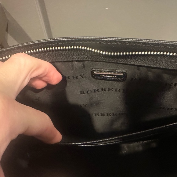 Burberry Black Leather Wristlet - Picture 7 of 12